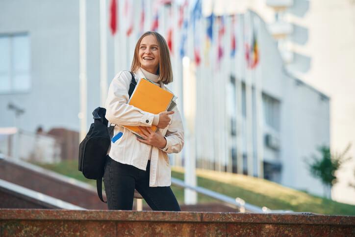 A Swiss boarding school student attending an international education institution.