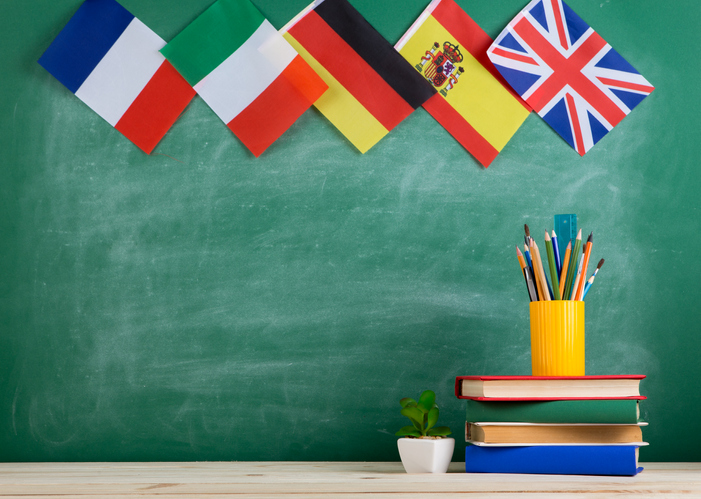 A classroom at our bilingual school.